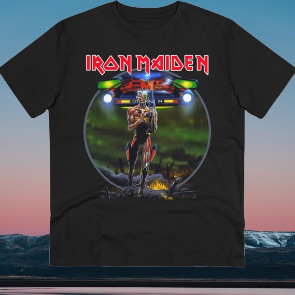 Iron Maiden Somewhere On Tour 1987 T-Shirt Vintage Heavy Metal Tee 103